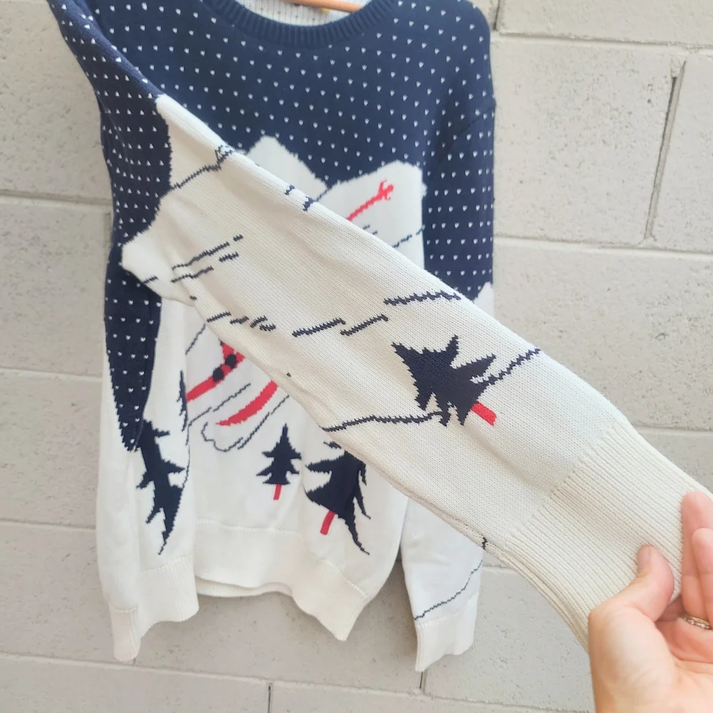 Polo Ralph Lauren | Skier Cotton Knitted Sweater Navy Multi Size Large